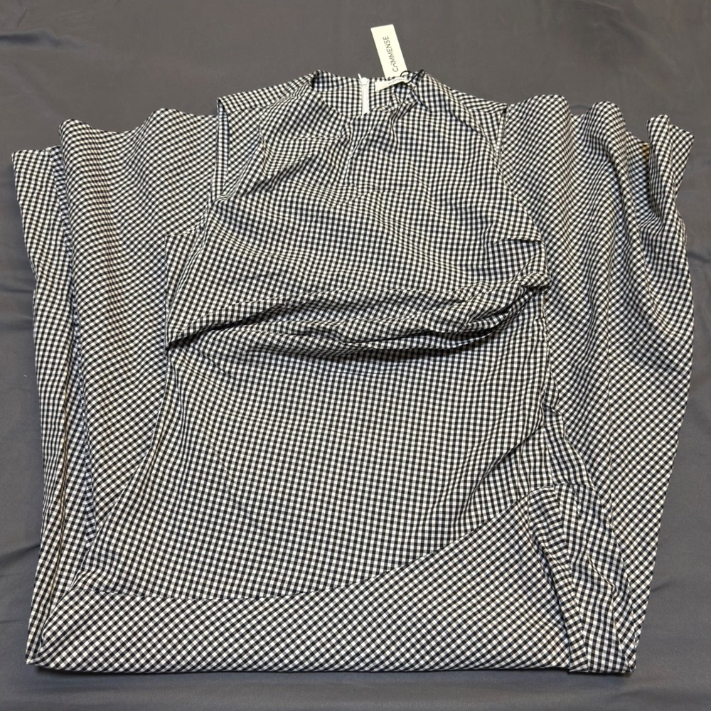 Commense Gingham Midi Dress - Picture 2 of 7